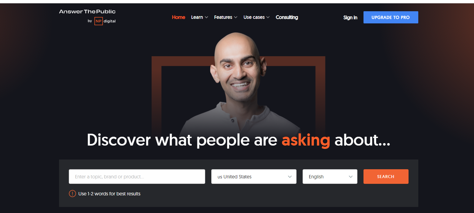 Answer The Public Dashboard