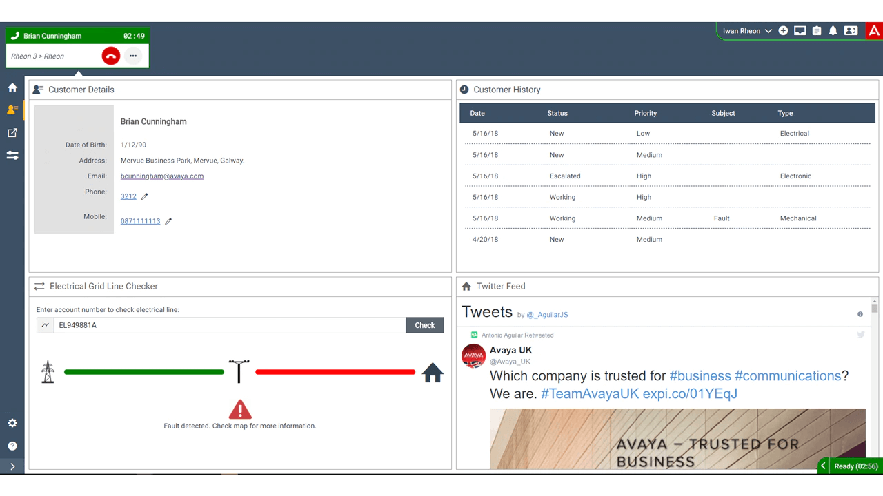 Avaya Dashboard