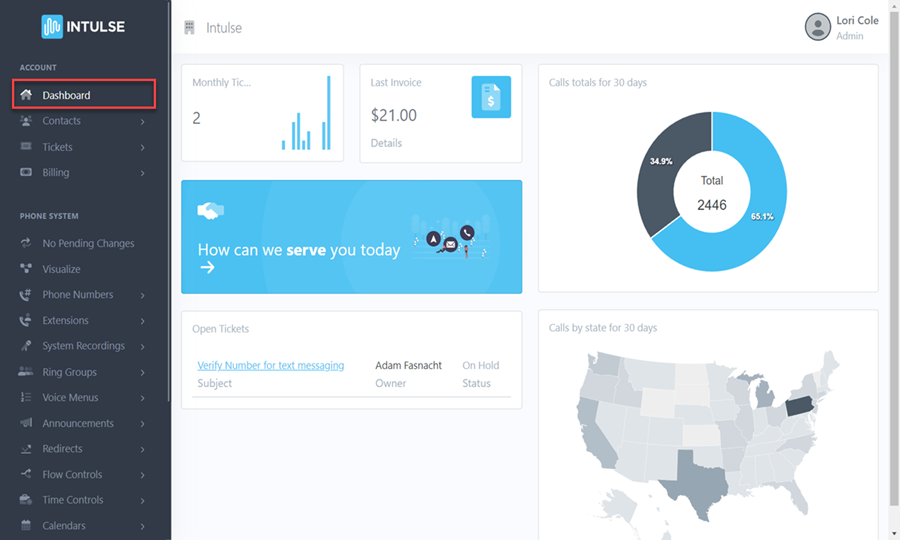 Intulse Dashboard