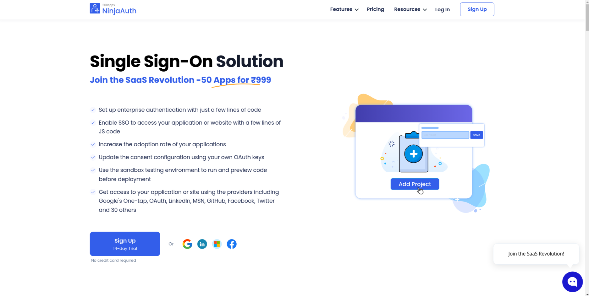 NinjaAuth Dashboard