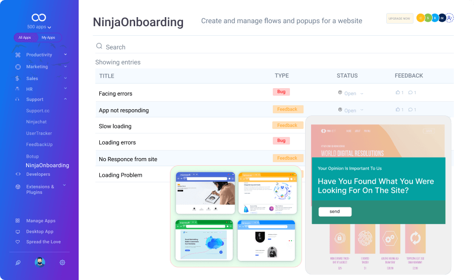 NinjaOnboarding Dashboard