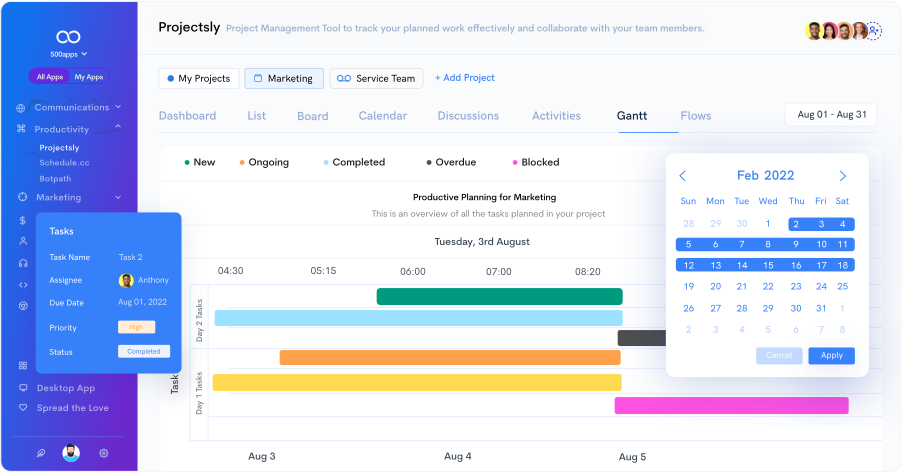 Projesctsly Dashboard