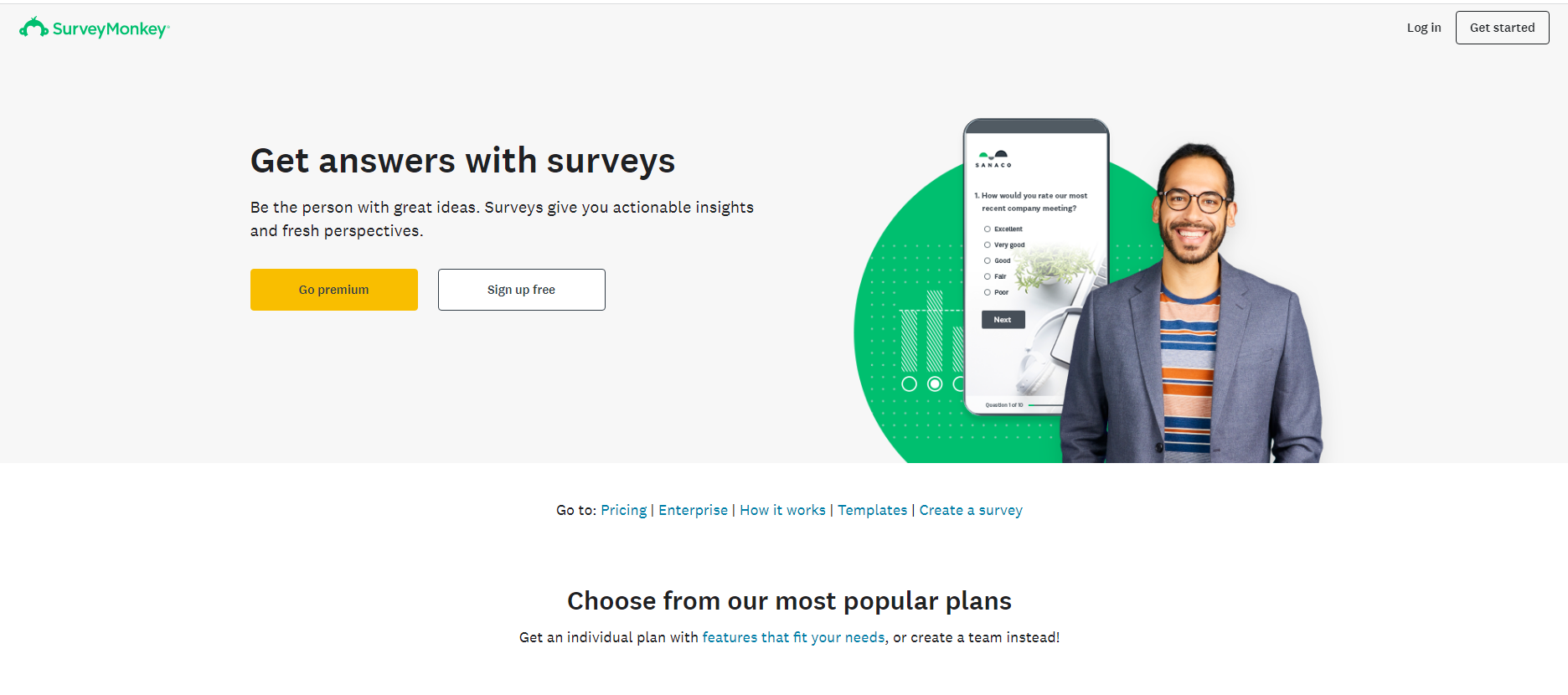 SurveyMonkey Dashboard