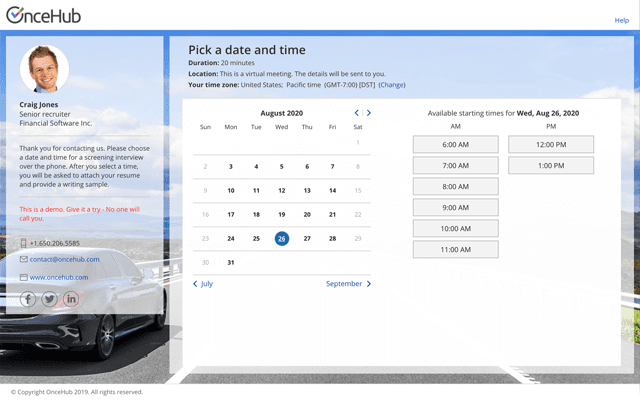 Scheduleonce Dashboard