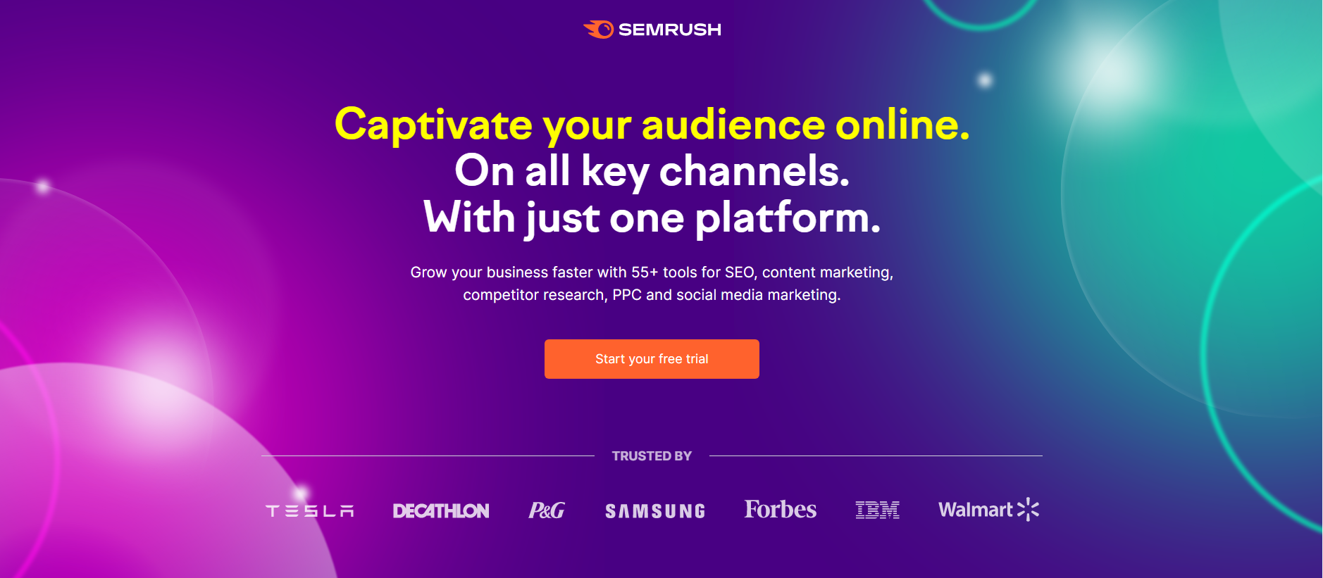 SEMRush Dashboard