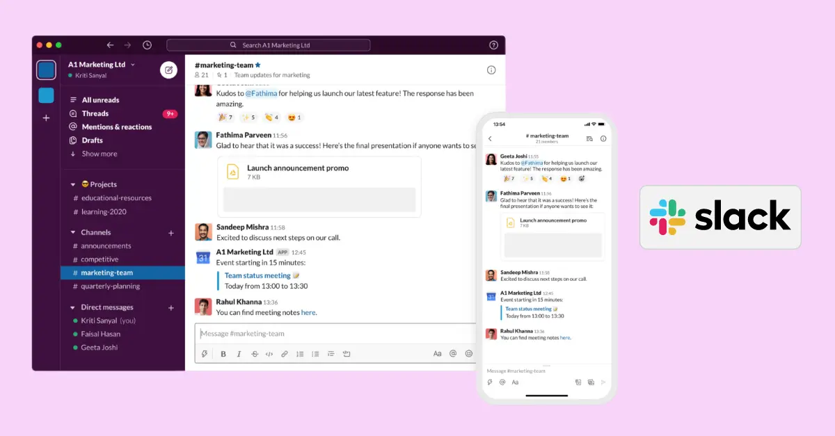 Slack Dashboard