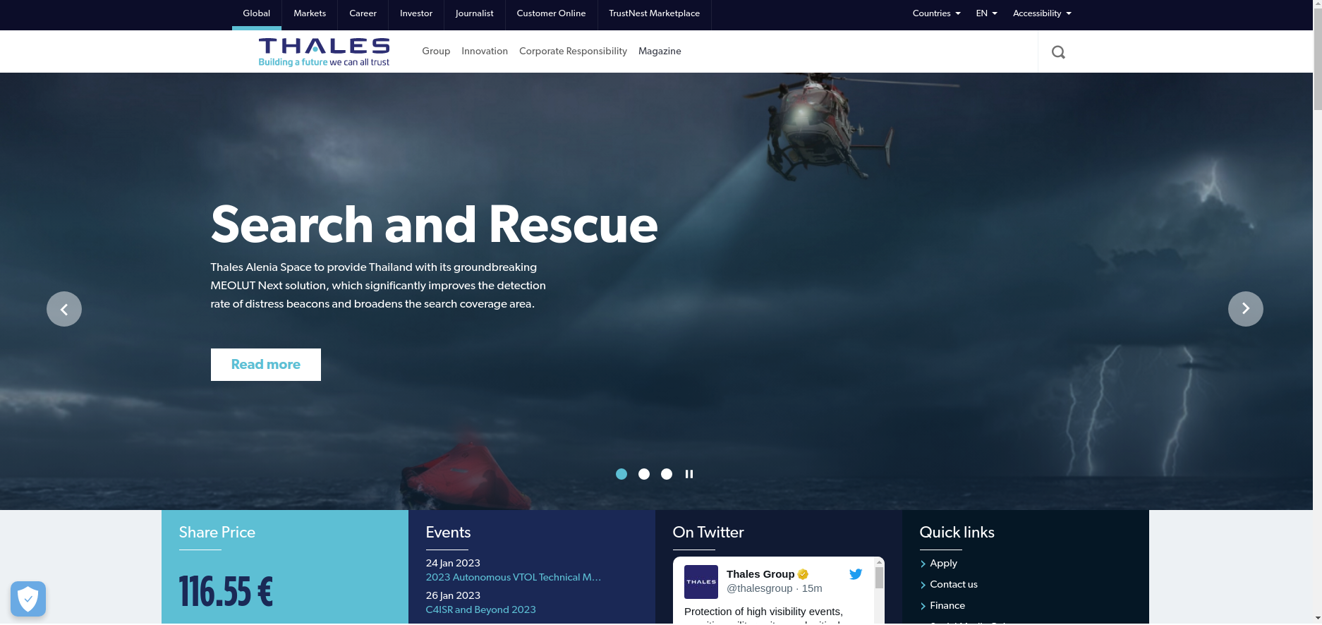 Thales Dashboard